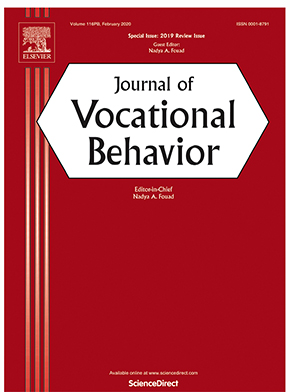 voorpagina van journal of vocational behavior
