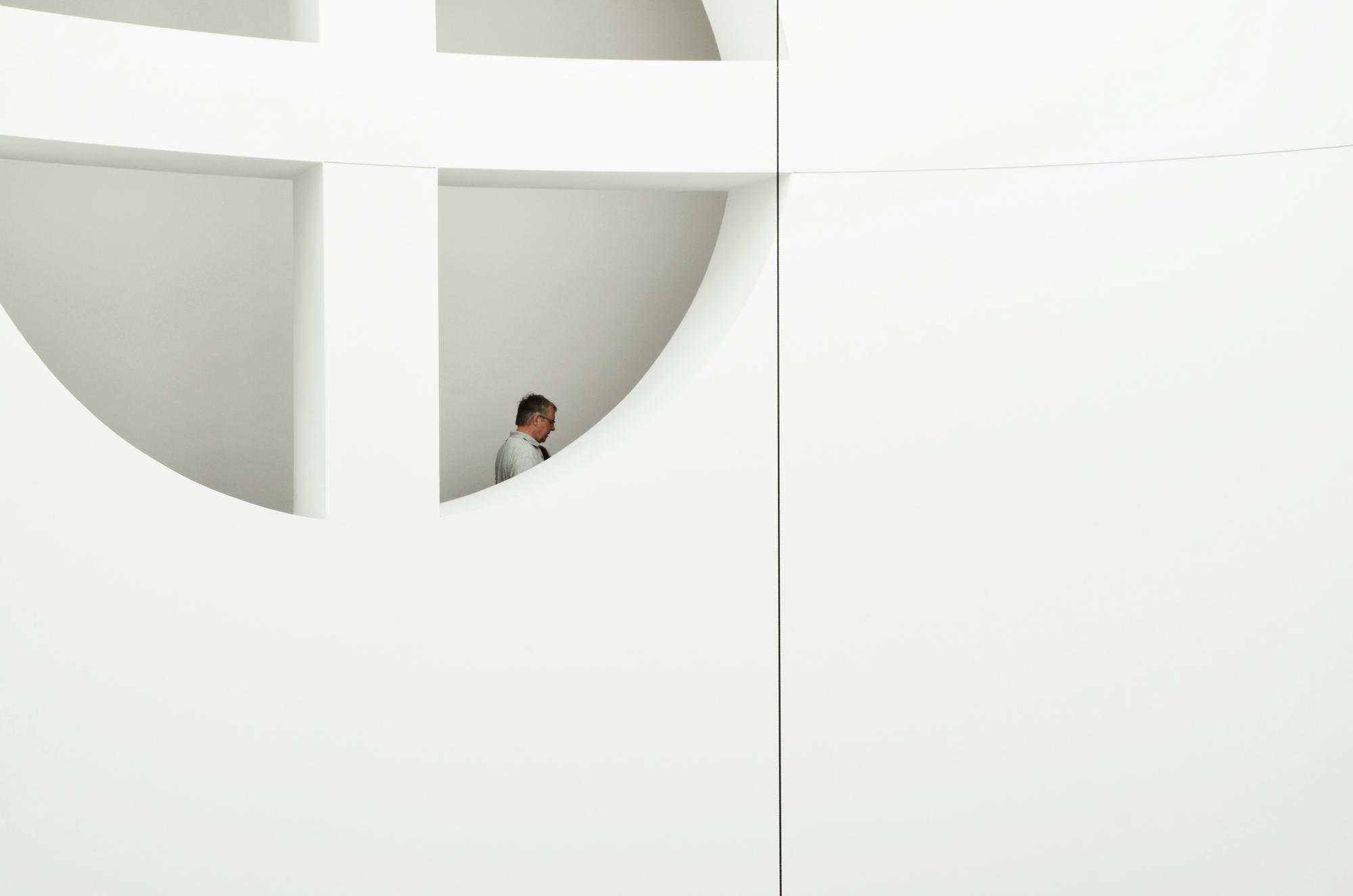 White round window