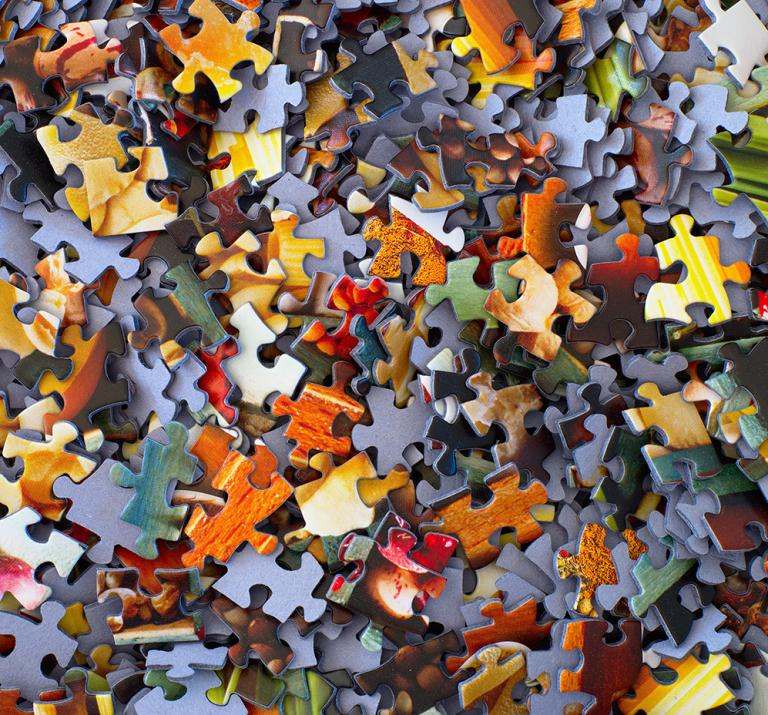 loads of colorful puzzle pieces